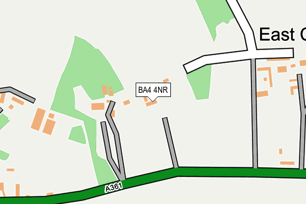 BA4 4NR map - OS OpenMap – Local (Ordnance Survey)