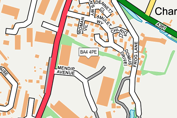 BA4 4PE map - OS OpenMap – Local (Ordnance Survey)