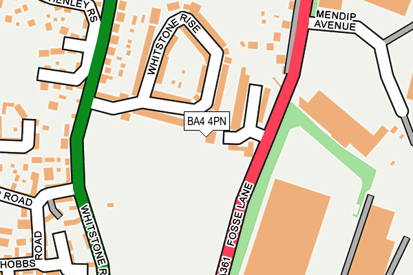 BA4 4PN map - OS OpenMap – Local (Ordnance Survey)