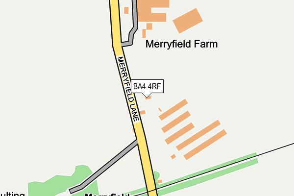 BA4 4RF map - OS OpenMap – Local (Ordnance Survey)