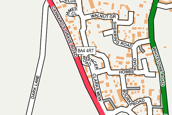 BA4 4RT map - OS OpenMap – Local (Ordnance Survey)