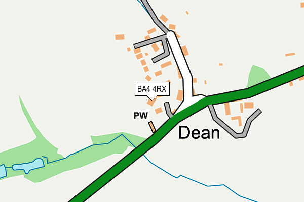 BA4 4RX map - OS OpenMap – Local (Ordnance Survey)