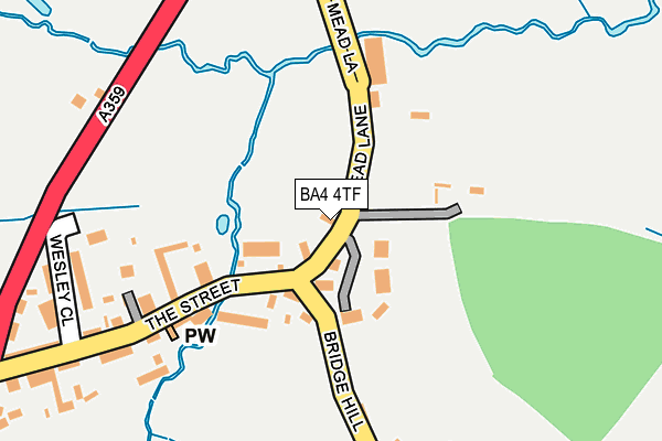 BA4 4TF map - OS OpenMap – Local (Ordnance Survey)