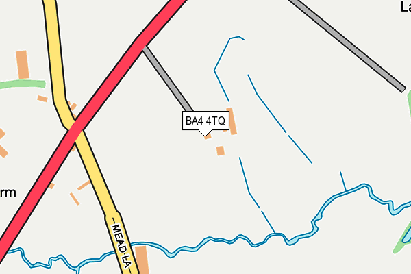 BA4 4TQ map - OS OpenMap – Local (Ordnance Survey)