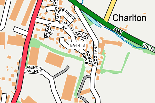 BA4 4TS map - OS OpenMap – Local (Ordnance Survey)