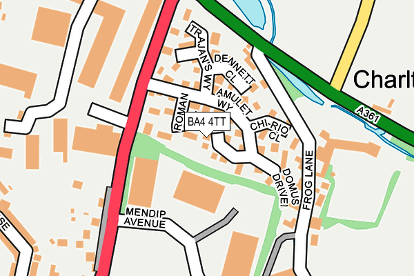 BA4 4TT map - OS OpenMap – Local (Ordnance Survey)