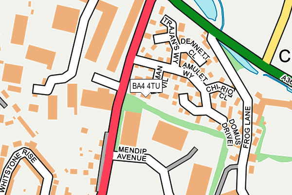 BA4 4TU map - OS OpenMap – Local (Ordnance Survey)