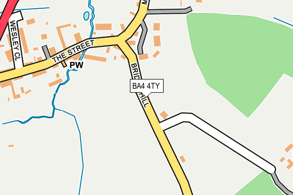 BA4 4TY map - OS OpenMap – Local (Ordnance Survey)