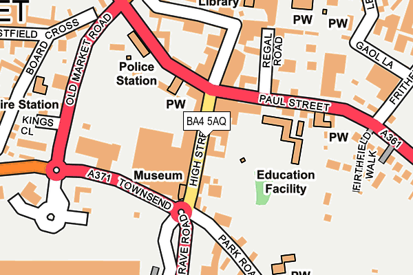 Map of HIGH STREET BRAND OF VIPE LTD at local scale