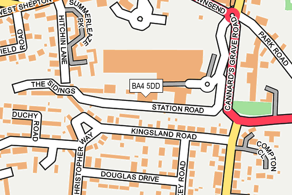 BA4 5DD map - OS OpenMap – Local (Ordnance Survey)