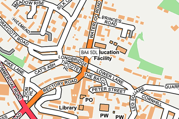 BA4 5DL map - OS OpenMap – Local (Ordnance Survey)