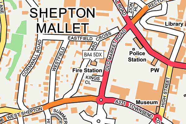 Map of ROSE COURT (SHEPTON MALLET) LIMITED at local scale