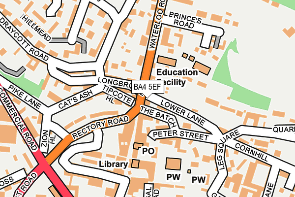 BA4 5EF map - OS OpenMap – Local (Ordnance Survey)