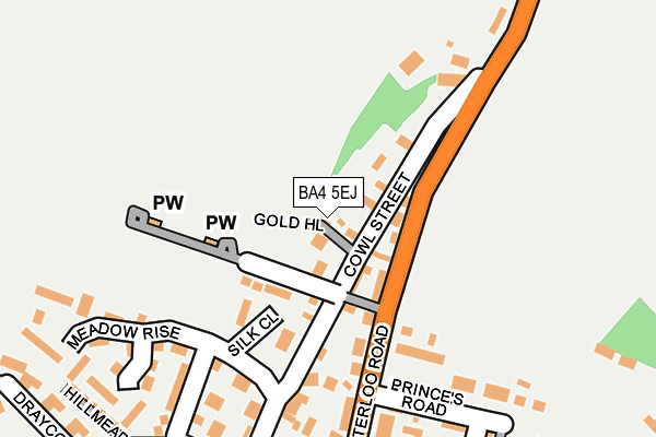 BA4 5EJ map - OS OpenMap – Local (Ordnance Survey)