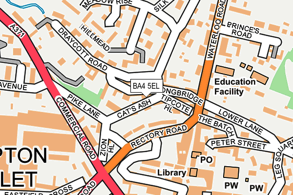 BA4 5EL map - OS OpenMap – Local (Ordnance Survey)