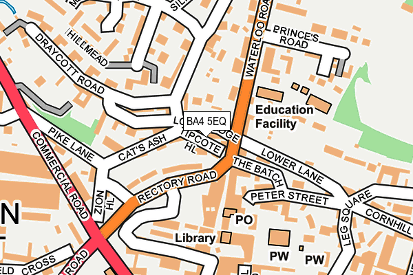 BA4 5EQ map - OS OpenMap – Local (Ordnance Survey)