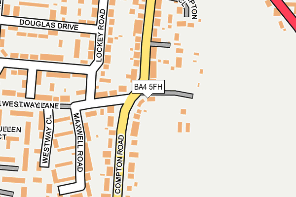 BA4 5FH map - OS OpenMap – Local (Ordnance Survey)