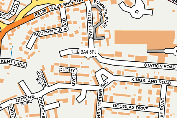 BA4 5FJ map - OS OpenMap – Local (Ordnance Survey)