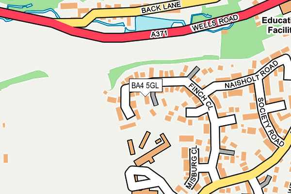BA4 5GL map - OS OpenMap – Local (Ordnance Survey)