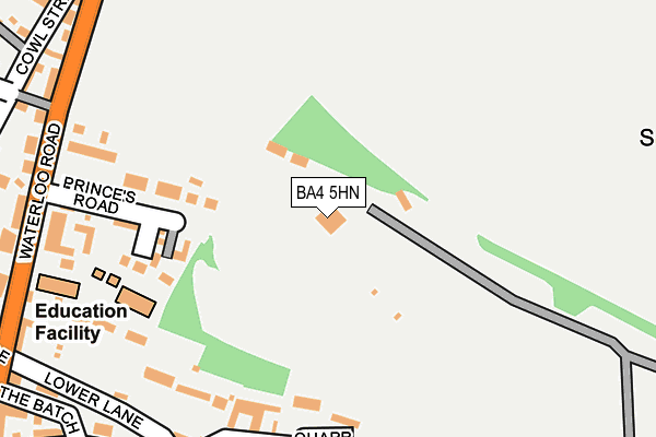 BA4 5HN map - OS OpenMap – Local (Ordnance Survey)