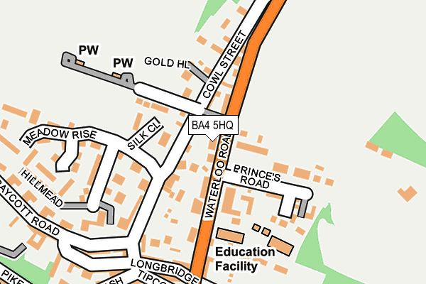 BA4 5HQ map - OS OpenMap – Local (Ordnance Survey)