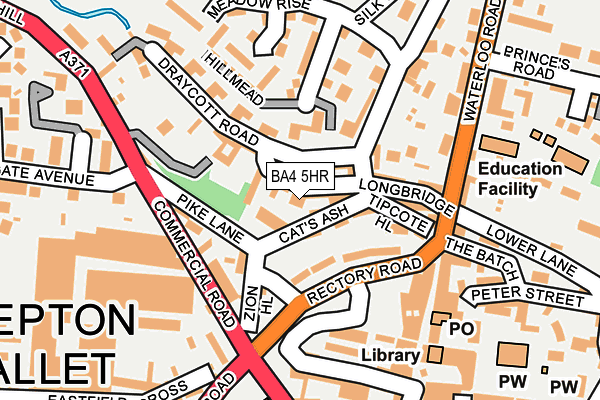 BA4 5HR map - OS OpenMap – Local (Ordnance Survey)
