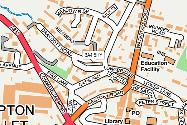 BA4 5HY map - OS OpenMap – Local (Ordnance Survey)