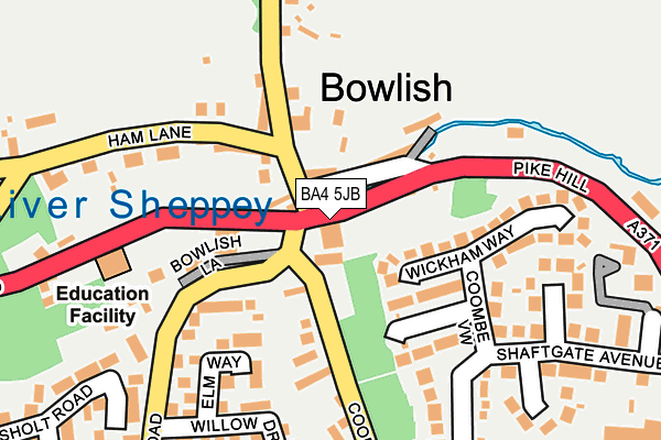 BA4 5JB map - OS OpenMap – Local (Ordnance Survey)