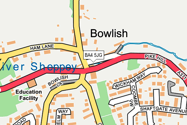 BA4 5JG map - OS OpenMap – Local (Ordnance Survey)