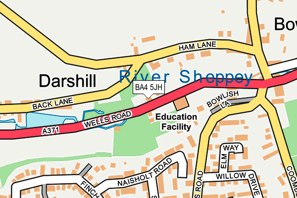 BA4 5JH map - OS OpenMap – Local (Ordnance Survey)