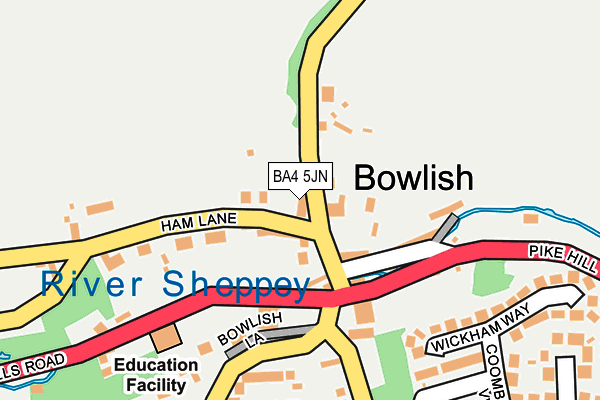 BA4 5JN map - OS OpenMap – Local (Ordnance Survey)