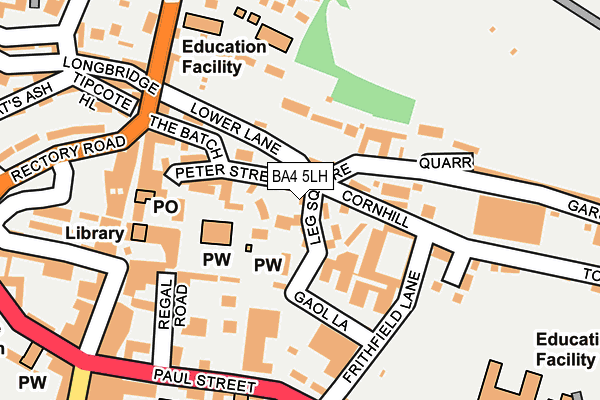 BA4 5LH map - OS OpenMap – Local (Ordnance Survey)