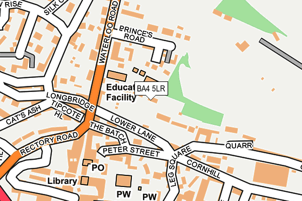 BA4 5LR map - OS OpenMap – Local (Ordnance Survey)