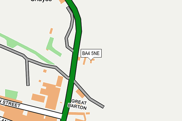 BA4 5NE map - OS OpenMap – Local (Ordnance Survey)
