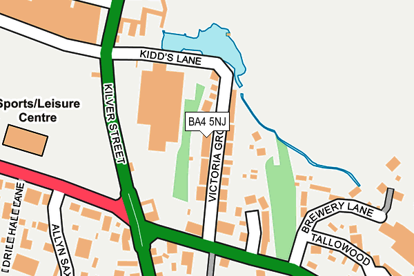 BA4 5NJ map - OS OpenMap – Local (Ordnance Survey)
