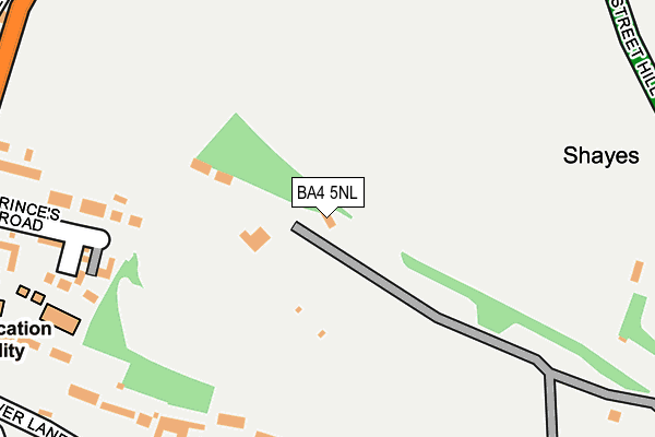 BA4 5NL map - OS OpenMap – Local (Ordnance Survey)