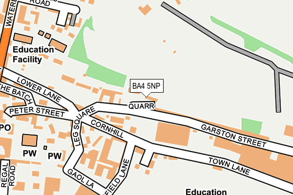 BA4 5NP map - OS OpenMap – Local (Ordnance Survey)