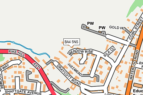 BA4 5NS map - OS OpenMap – Local (Ordnance Survey)