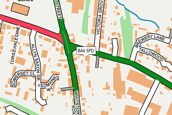 BA4 5PD map - OS OpenMap – Local (Ordnance Survey)