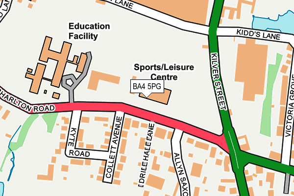 BA4 5PG map - OS OpenMap – Local (Ordnance Survey)