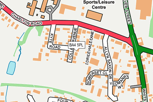BA4 5PL map - OS OpenMap – Local (Ordnance Survey)