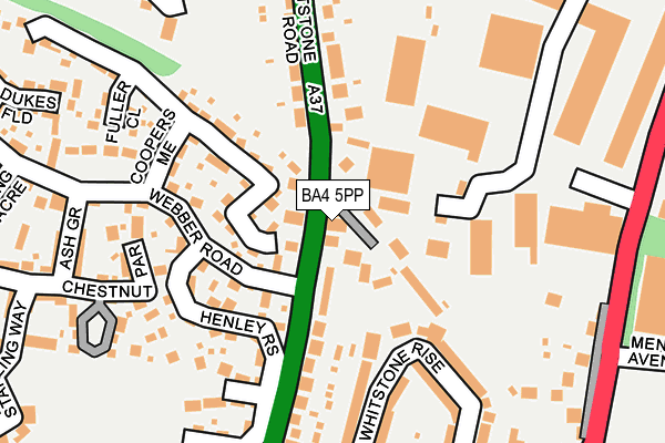 BA4 5PP map - OS OpenMap – Local (Ordnance Survey)