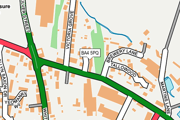 BA4 5PQ map - OS OpenMap – Local (Ordnance Survey)