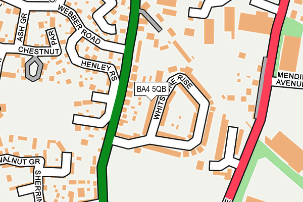 BA4 5QB map - OS OpenMap – Local (Ordnance Survey)
