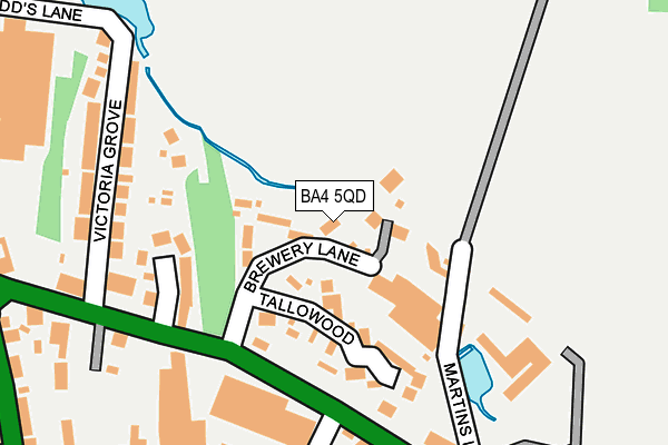 BA4 5QD map - OS OpenMap – Local (Ordnance Survey)