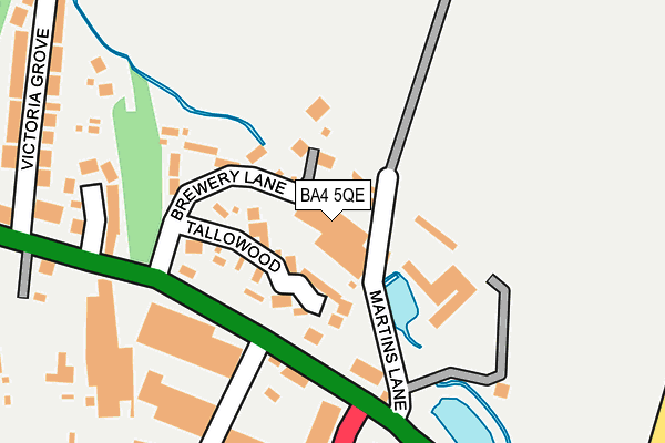 BA4 5QE map - OS OpenMap – Local (Ordnance Survey)