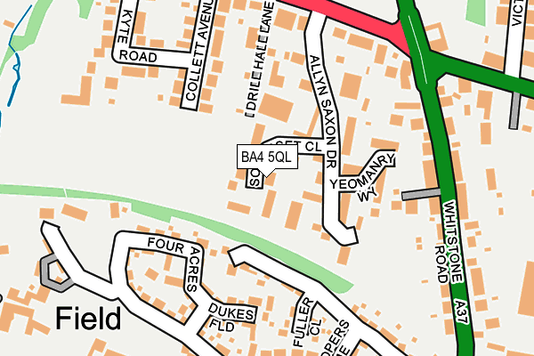 BA4 5QL map - OS OpenMap – Local (Ordnance Survey)