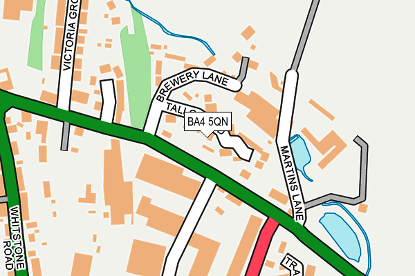 BA4 5QN map - OS OpenMap – Local (Ordnance Survey)