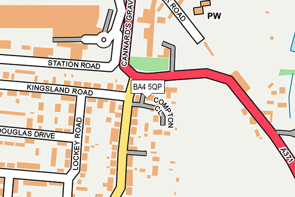 BA4 5QP map - OS OpenMap – Local (Ordnance Survey)