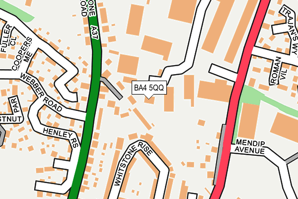 BA4 5QQ map - OS OpenMap – Local (Ordnance Survey)